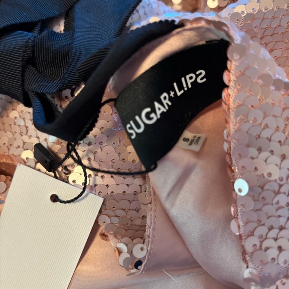 New pink sequin dress size small - Picture 5 of 6